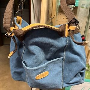 Roomy jean shoulder or crossbody bag